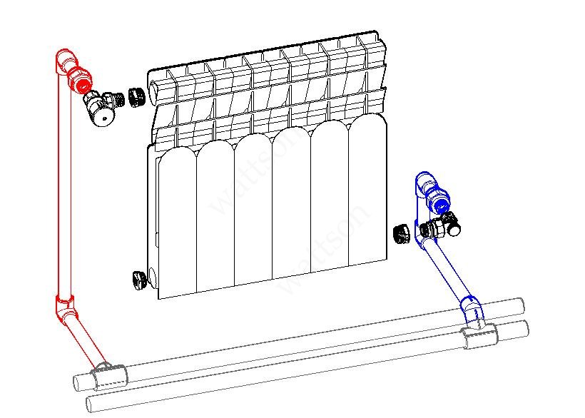Обвязка радиатора отопления