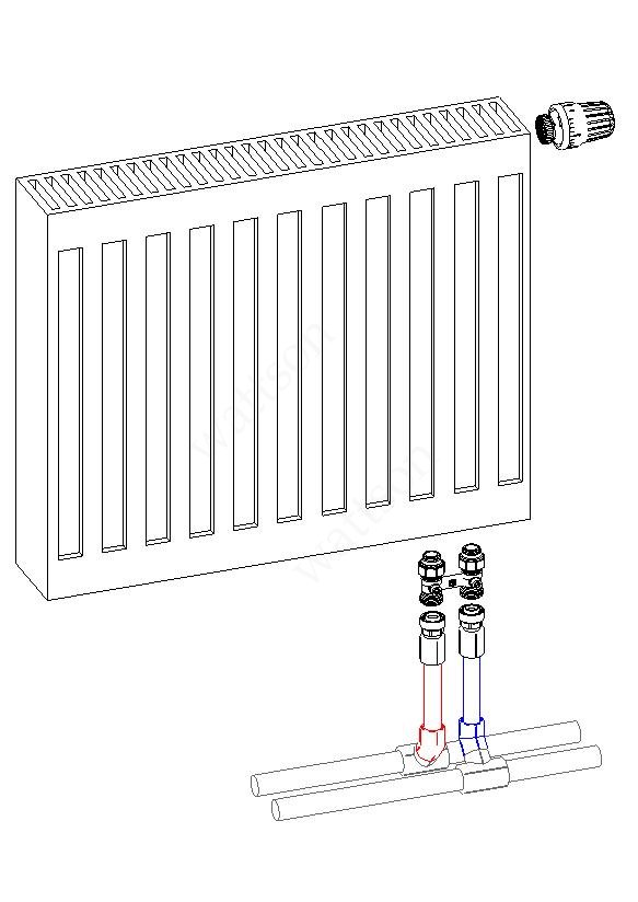 Радиатор нижнее подключение картинки