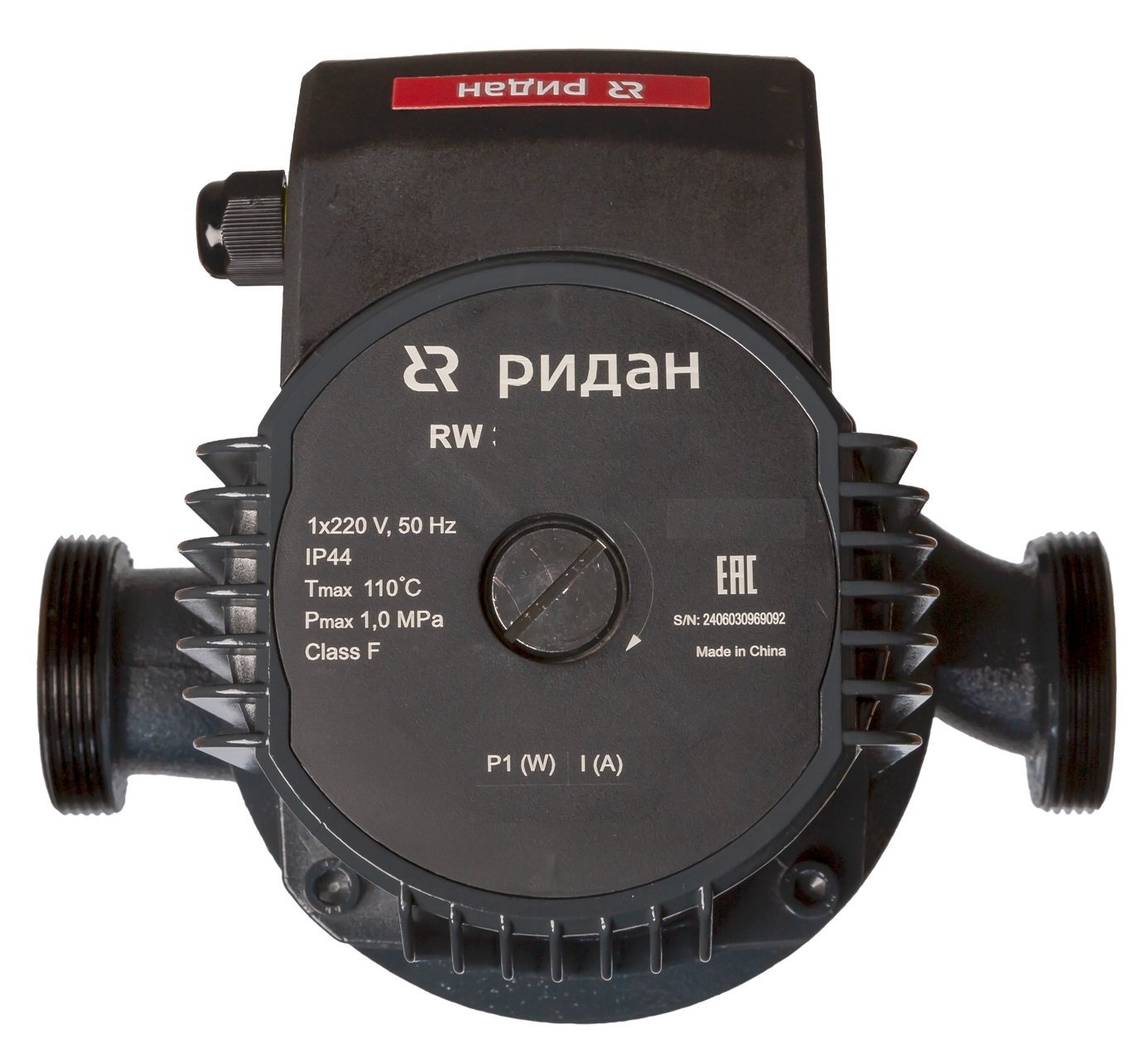 Насос RW 32-120S 220, 220 мм, резьба G 2”, PN10, чугун, 1х220 В, 50 Гц, гайки в комплекте